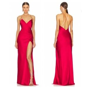 NWT Ser.o.ya Amina Silk Dress in Red Sz Small‎ $495